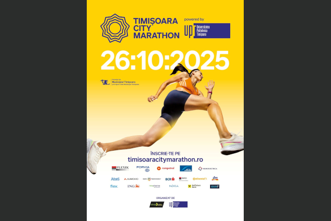 Alearga pentru performanta si comunitate! Inscrierile la Timisoara City Marathon 2025 - powered by UPT se incheie in curand