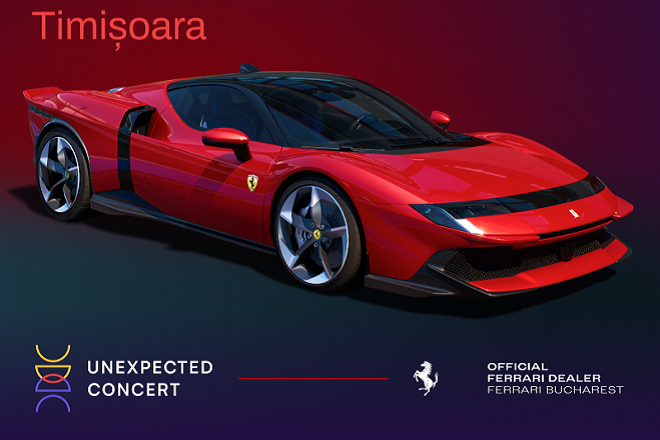 Ferrari la Timisoara. Test drive-uri exclusive si un concert cu premiera mondiala